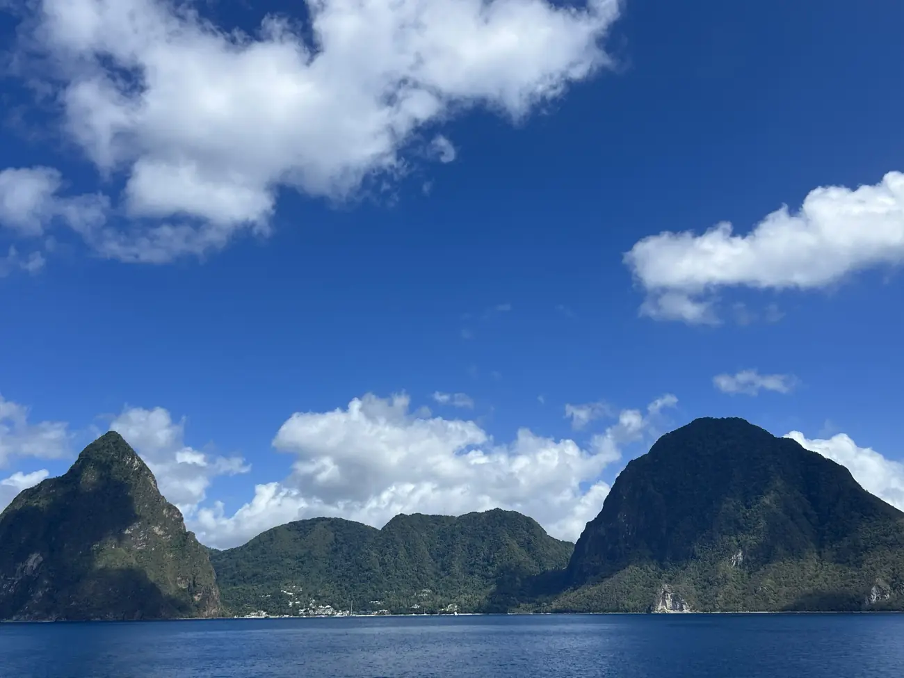St Lucia Pitons Coastline